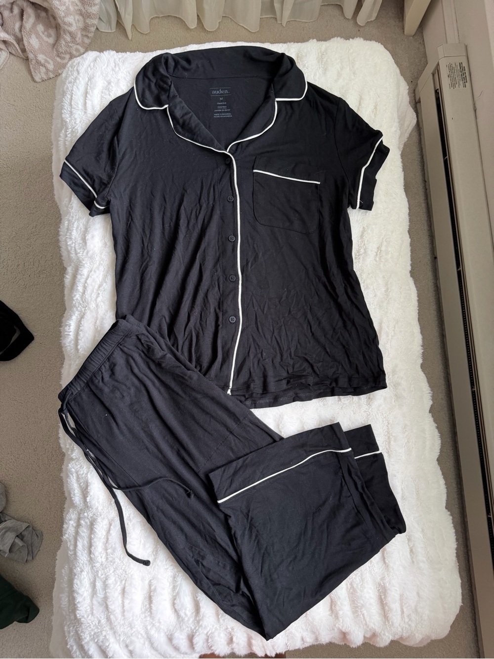 Auden by Target Black Pajama Set Size M